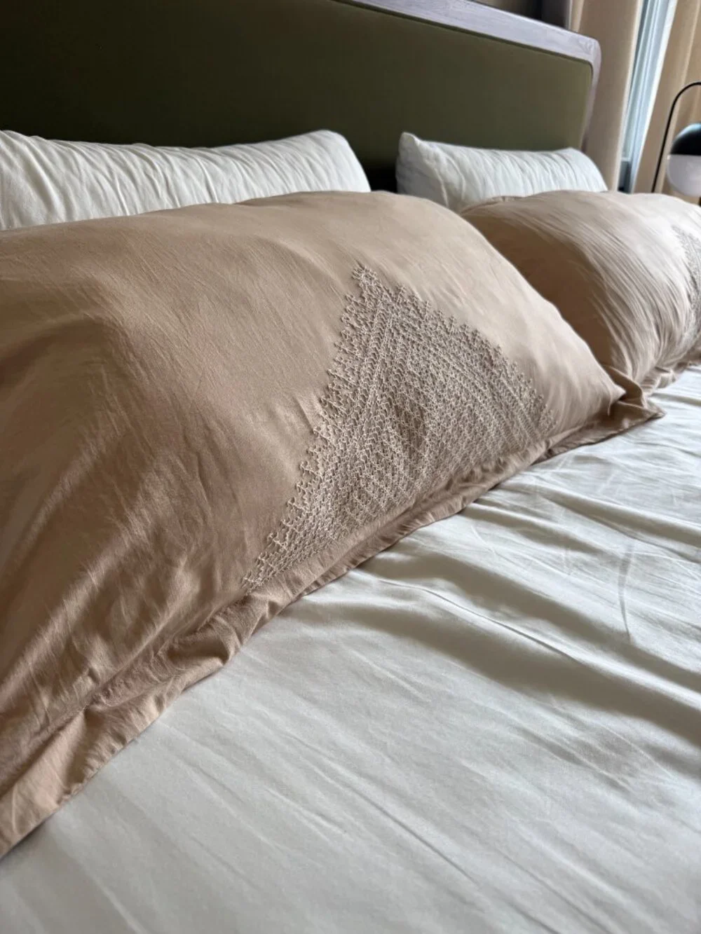 Hand Embroidered King Duvet + Shams